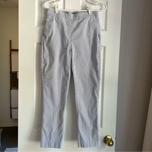 JNY blue and white striped pants, size 4